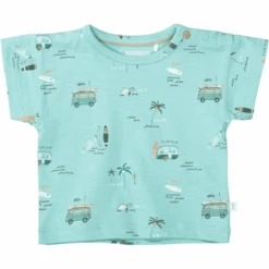 Staccato T-shirt Blu Acqua A Fantasia
