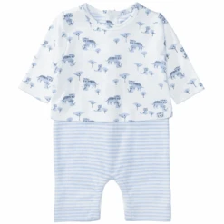 STACCATO Tutina Offwhite/azzurro