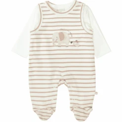 Staccato Tutina+camicia Calda White A Righe